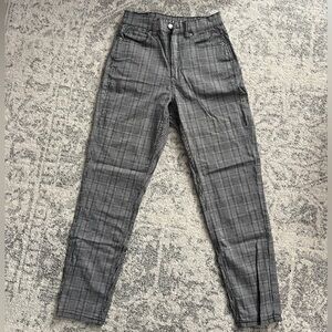 American Eagle Plaid Mom Pants